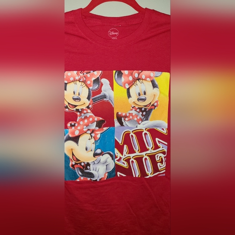 Minnie ❤️ Disney Red t-shirt womens Large - Picture 2 of 7